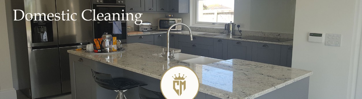 Domestic clean and shiny kitchen