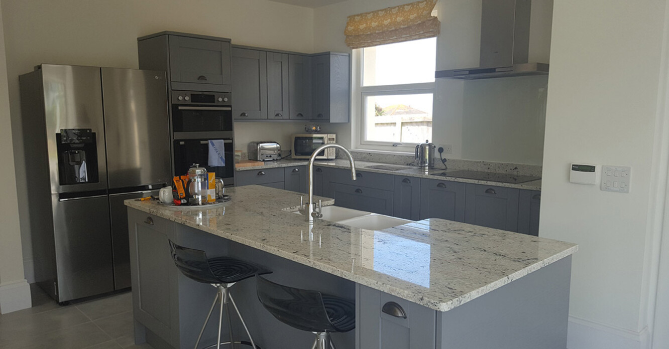 Domestic clean and shiny kitchen 