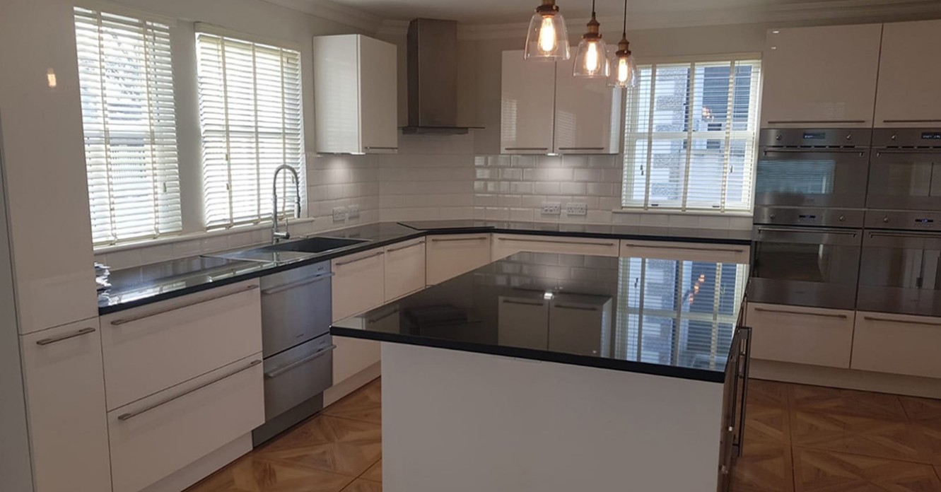 Shiny polished kitchen area