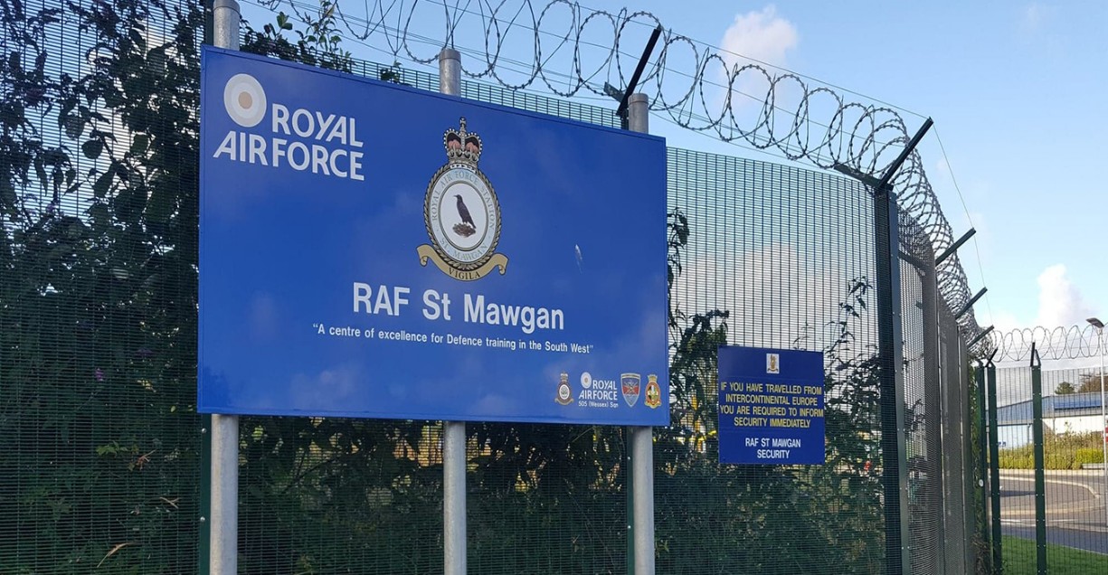 Ready to start work at RAF base